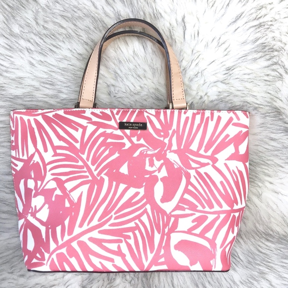 kate spade Handbags - Kate Spade Floral Coral Mini Handbag Crossbody